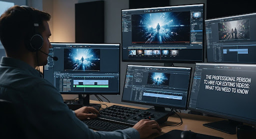 video editor setup working on clients project